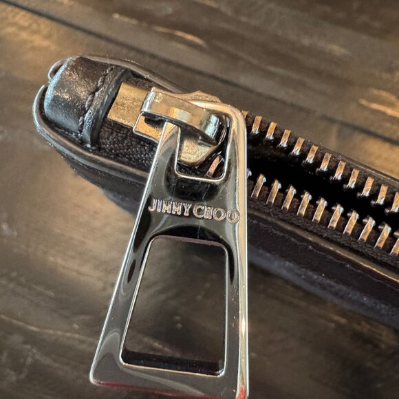 Jimmy Choo Dark Gray Star Studded Clutch - Picture 5 of 6